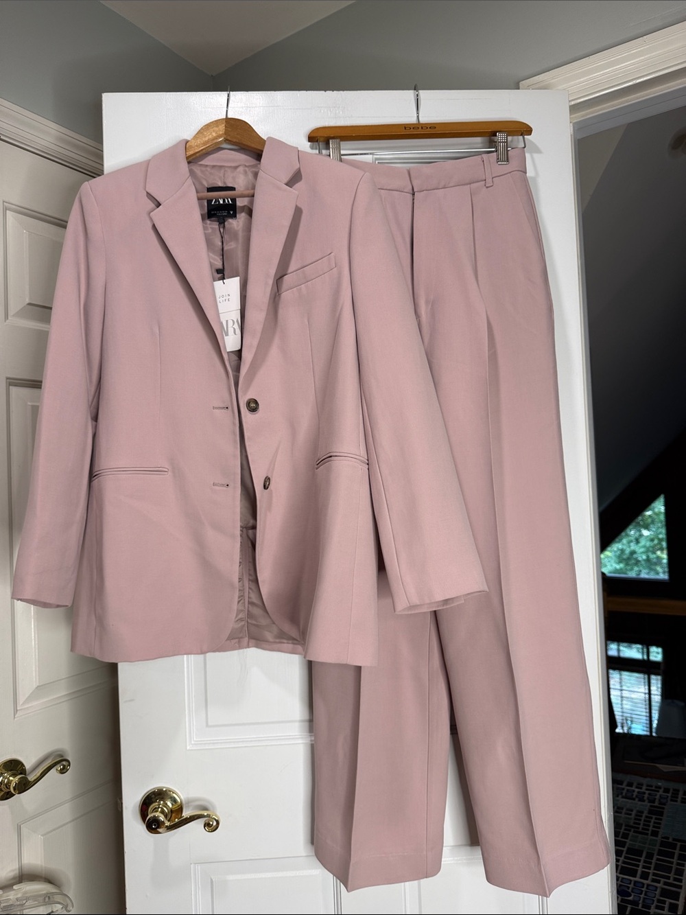 Zara Mauve Suit NWT XS